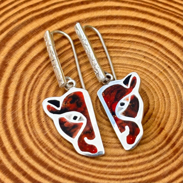 HB Design - Joias Artesanais da Amazônia - Brinco Tigresa - Tamanho M