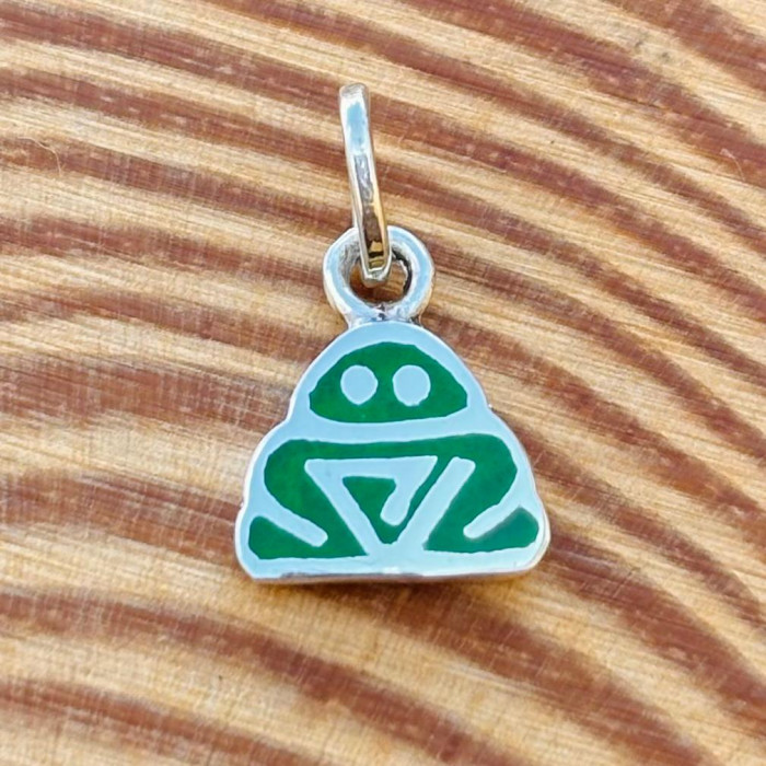 Pingente Muiraquitã Marajoara P - Verde