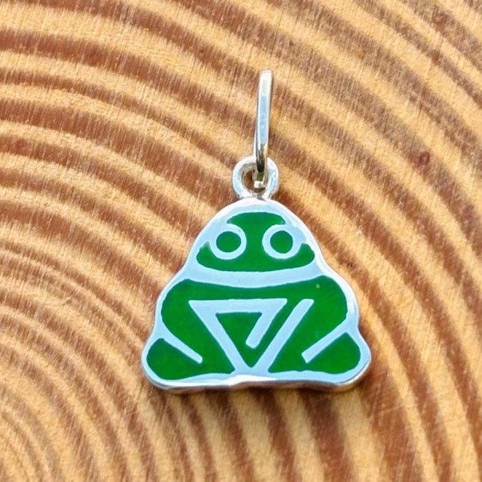 Pingente Muiraquitã Marajoara M - Verde
