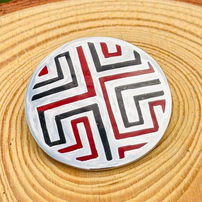 Broche Cores e Tramas do Gallo - Tamanho G