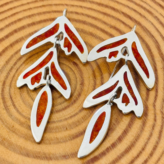 Heliconia Golden Torch Earring
