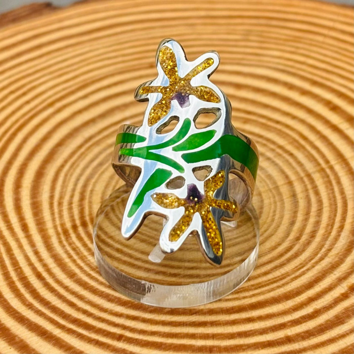 Anel Orquídea Ninfeia - Flor da manhã