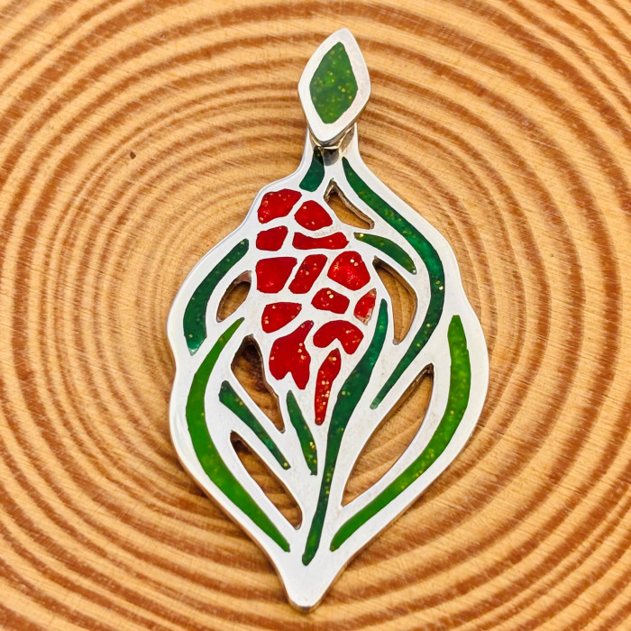 Heliconia Alpinia Pendant