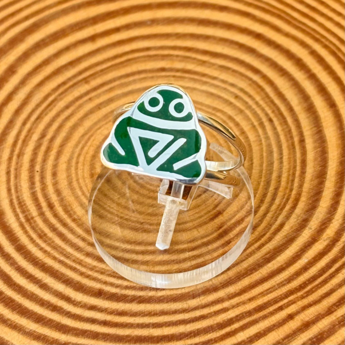 Marajoara Muiraquitã Medium Ring (Green)