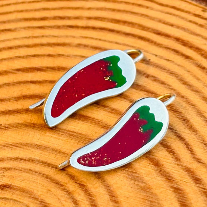 Chili Pepper Hook Earrings