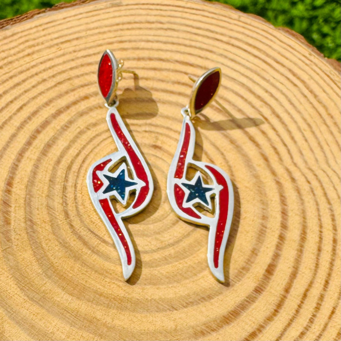 Strength of Pará Earrings - Size