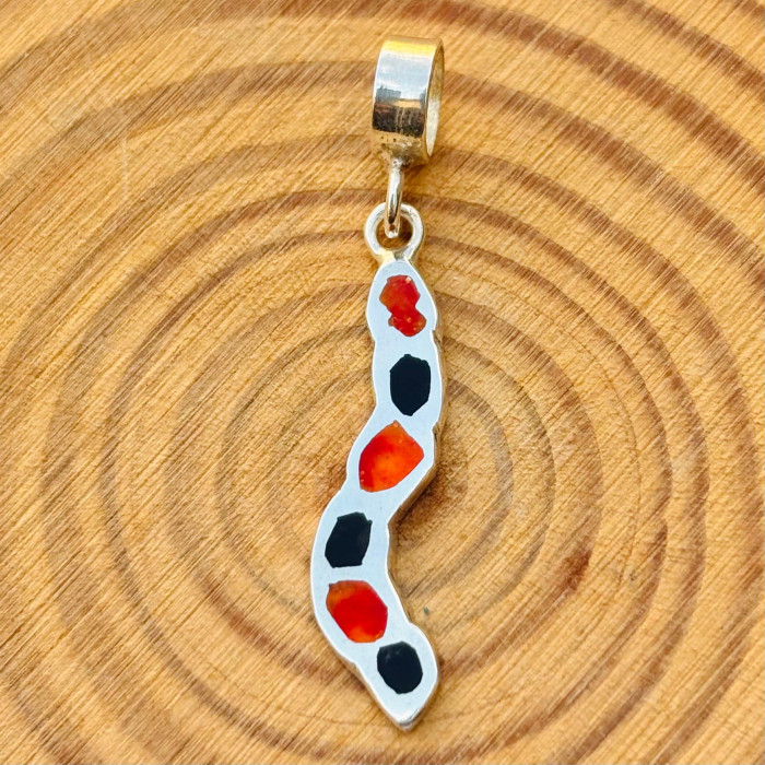 Berloque Toy of Miriti Enameled Snake